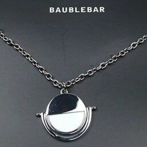 Baublebar Snowfall Reversible Pendant Necklace NEW